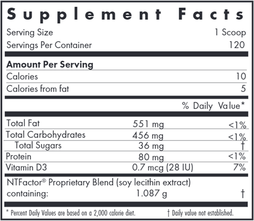 NTFactor® EnergyLipids Powder (Allergy Research Group)