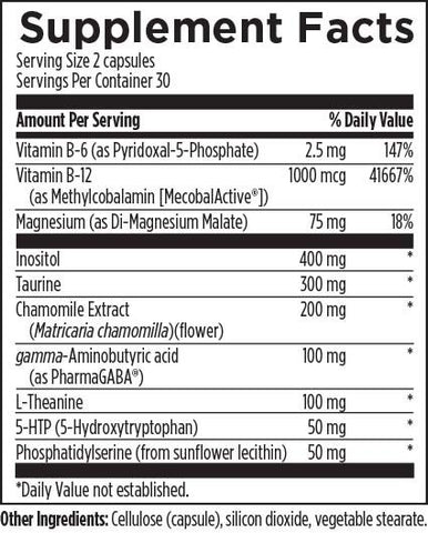 NeuroCalm - GABA (Designs for Health) Supplement Facts