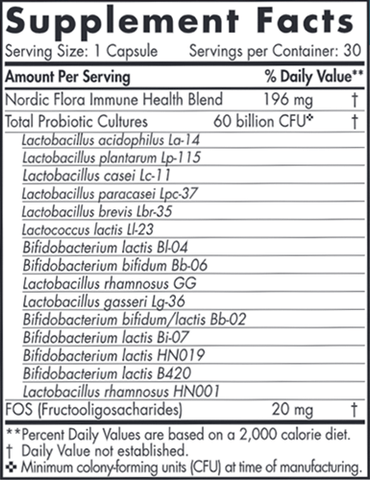 Nordic Flora Probiotic Immune Health