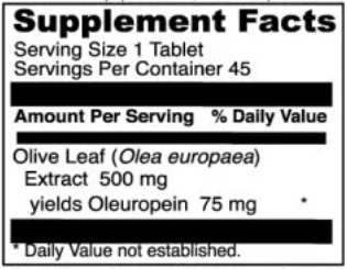 Olivir 15 Tablets - 45 Count (DaVinci Labs)