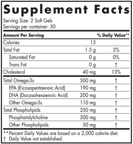 Omega-3 Phospholipids 60 Soft Gels