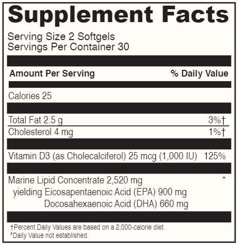 Omega 3 HP-D 60 Softgels (DaVinci Labs)