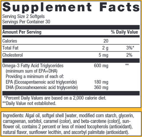 OmegaGenics EPA-DHA 300 Algae (Metagenics)