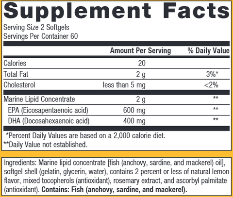 OmegaGenics EPA-DHA 500 Lemon (Metagenics)