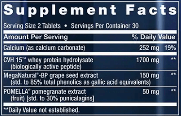 Optimal BP Management (Life Extension) Supplement Facts