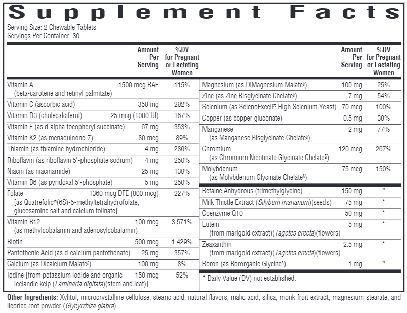 Optimal Prenatal Chewable Seeking Health