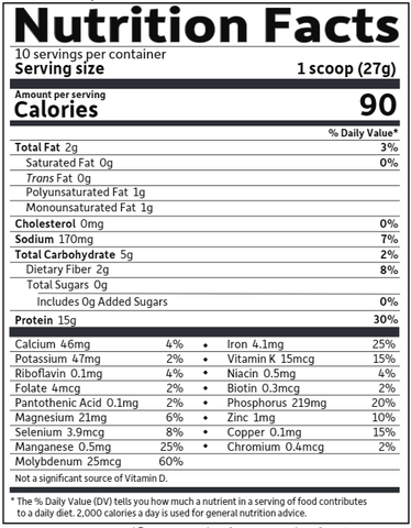 Organic Plant Protein Smooth Vanilla (Garden of Life)