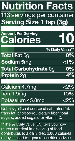 Organic Spirulina Powder (Zint Nutrition)