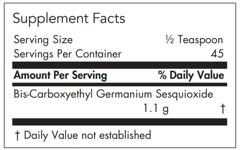 Organo-Germanium Ge-132 Powder (Allergy Research Group)