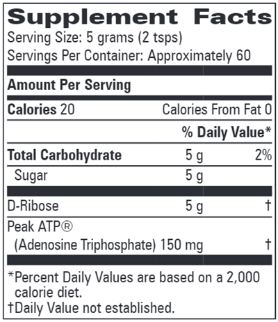 Peak ATP with D-Ribose (Progressive Labs)