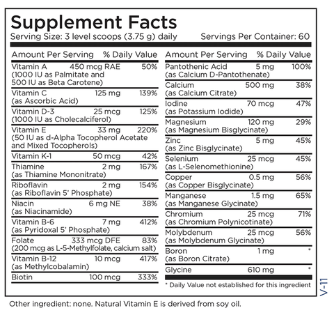 Pediatric Vit/Min Base Powder (Metabolic Maintenance)