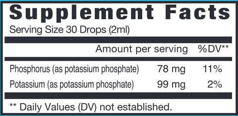 Phosphorus Liquid (Eidon) Supplement Facts