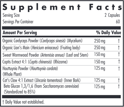 PhytoTick Defense (Allergy Research Group) Supplement Facts