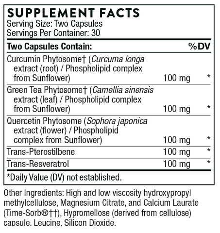 PolyResveratrol-SR (Thorne) Supplement Facts