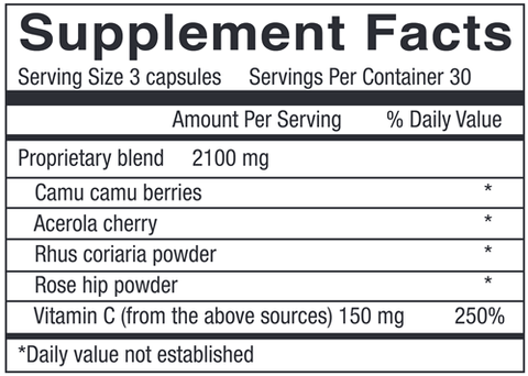 Power - C (Physicians Strength) Supplement Facts