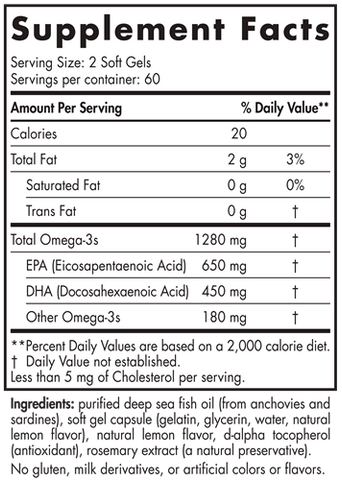 ProOmega Soft Gels Lemon (Nordic Naturals)