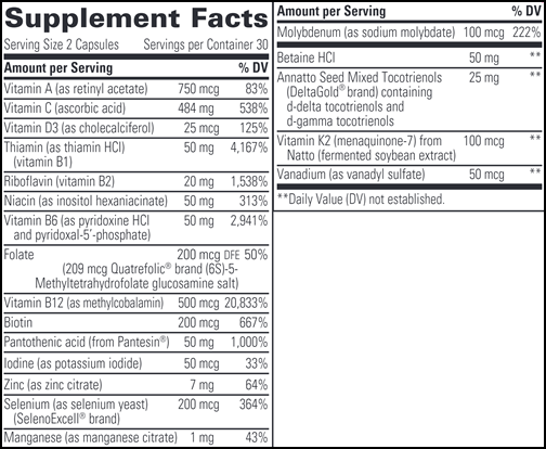 ProThrivers Wellness Multivitamin (Integrative Therapeutics)