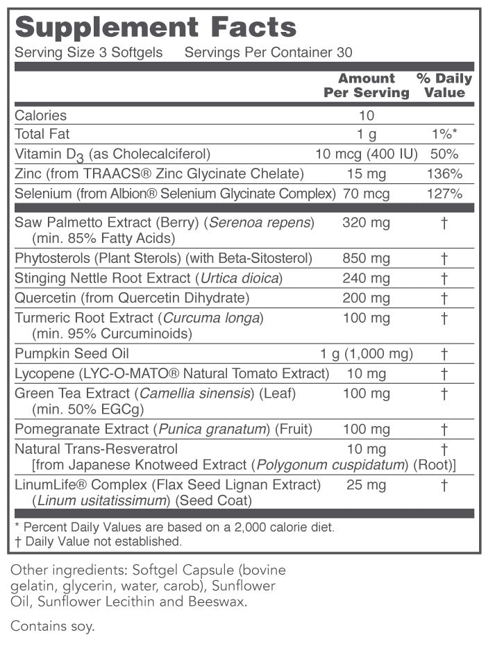 Prostate-B (Protocol for Life Balance)