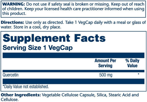 Quercetin 500 mg Solaray