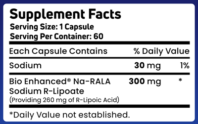 R-Lipoic Acid 300 mg (GeroNova Research)