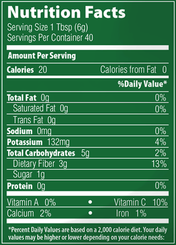 Raw Organic Baobab Fruit Powder (Metabolic Response Modifier)