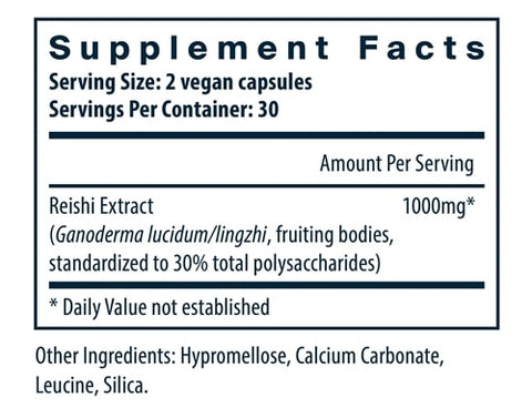 Reishi Mushroom 500 mg Vital Nutrients