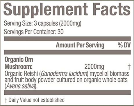 Reishi Capsules (Om Mushrooms)