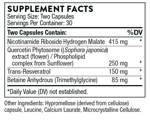 ResveraCel  Supplement Facts