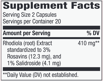 Rhodiola Energy* (Nature's Way)