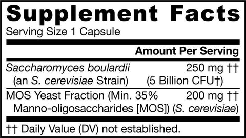 Saccharomyces Boulardii + MOS (Jarrow Formulas)