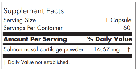 Salmon Collagen Plus (Nutricology) Supplement Facts