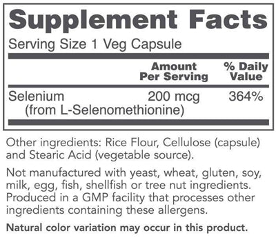 Selenium 200 mcg (Protocol for Life Balance)