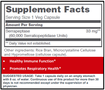 Serrapeptase 60,000 Protocol for Life Balance