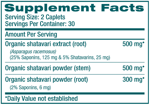 Shatavari (Himalaya Wellness) supplement facts