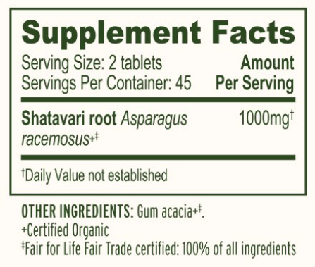 Shatavari Organic (Banyan Botanicals)