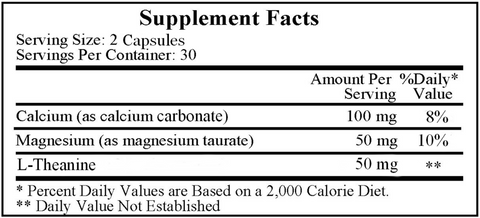 Shpilkes C/M Taurate (Ecological Formulas) Supplement Facts