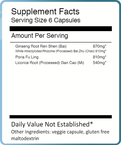 Si Jun Zi Tang (Treasure of the East) Supplement Facts