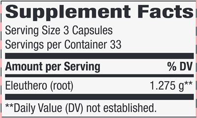 Siberian Eleuthero Root 1275 mg (Nature's Way)