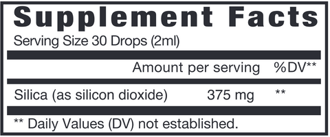 Silica Liquid (Eidon) Supplement Facts