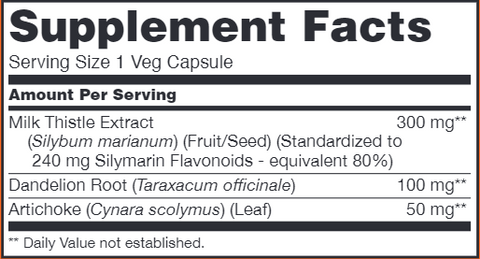 Silymarin 2X 300 mg - 200 Capsules (NOW)