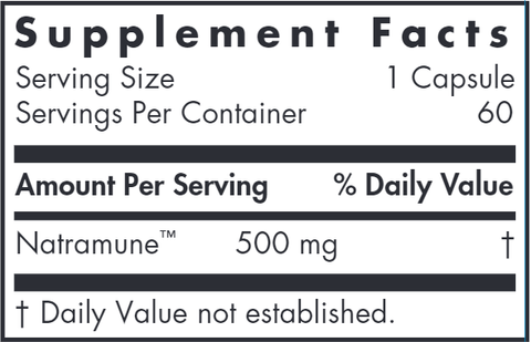 Simply Immune (Nutricology) Supplement Facts