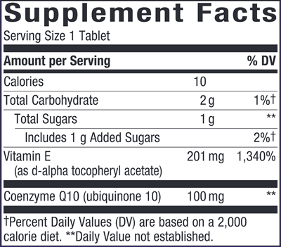 Smart Q10 CoQ10 Chocolate 100 mg 30 chew