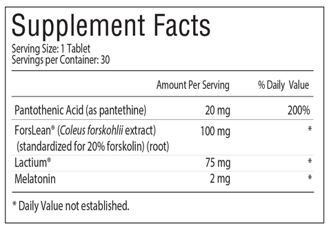 Somni-TR (Sanesco) Supplement Facts