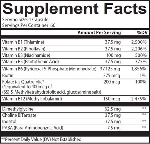 Super B Complete (Nutritional Frontiers) Supplement Facts