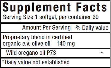 Super Strength Oreganol (North American Herb&Spice) Supplement Facts