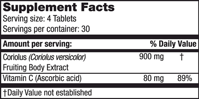 Super Coriolus 900 mg (Mushroom Wisdom, Inc.)