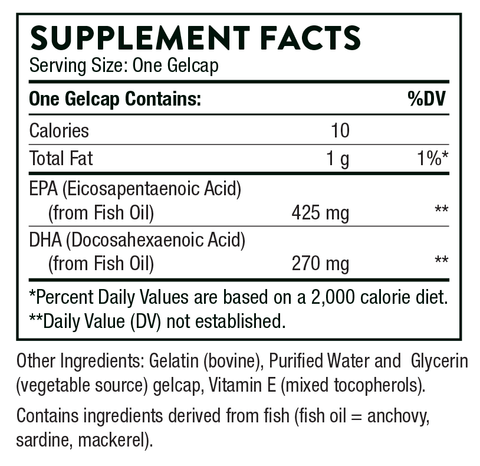 Super EPA Supplement Facts