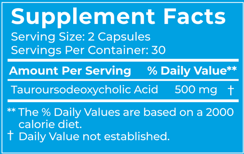 TUDCA (BodyBio) Supplement Facts
