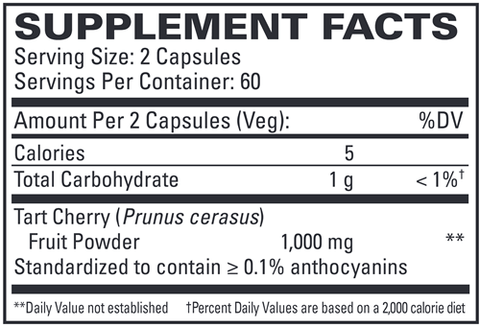 Tart Cherry (Euromedica) Supplement Facts