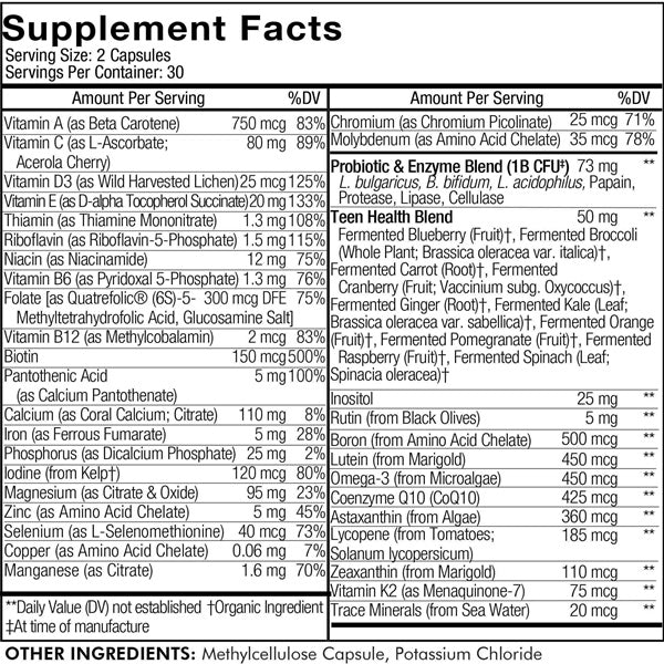 Teens Fermented Multivitamin (Codeage)